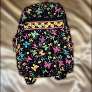 Medium Size Vera Bradley Floral and Butterfly Backpack